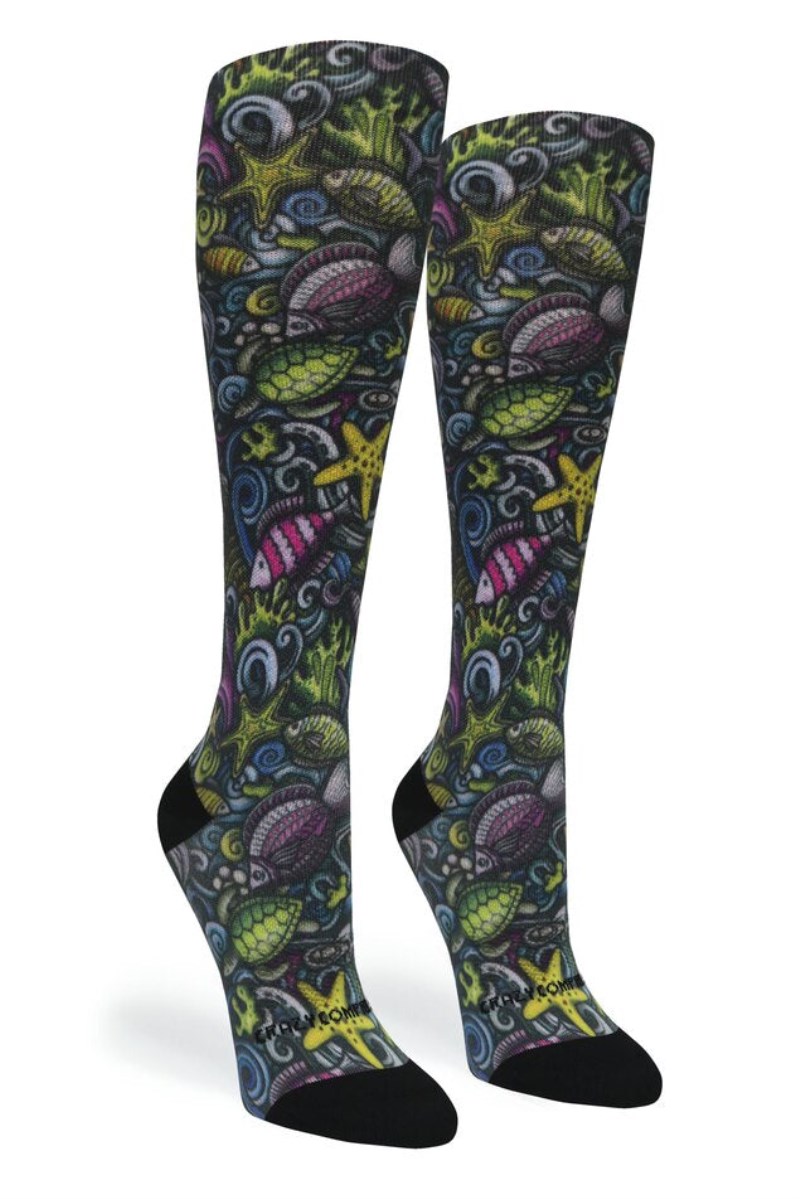 Crazy 360 Reef Nightlife OTC Compression Socks (Standard & Extra Wide)