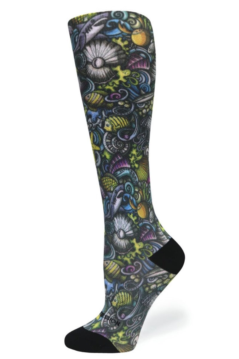 Crazy 360 Reef Nightlife OTC Compression Socks (Standard & Extra Wide)
