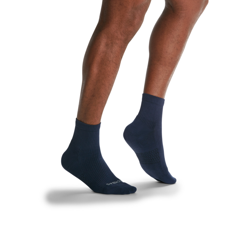 Bombas Men's Modern Rib Quarter Socks
