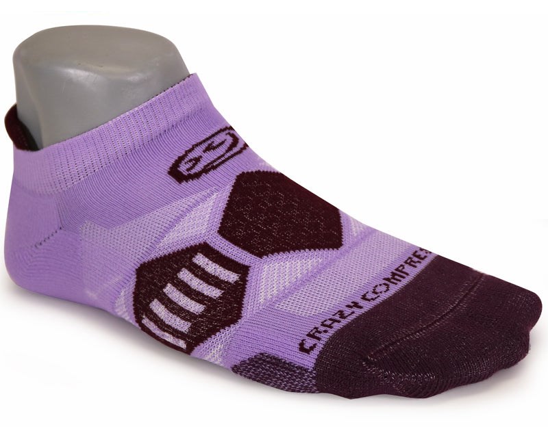 Crazy Lilac & Plums - Elite Running Socks