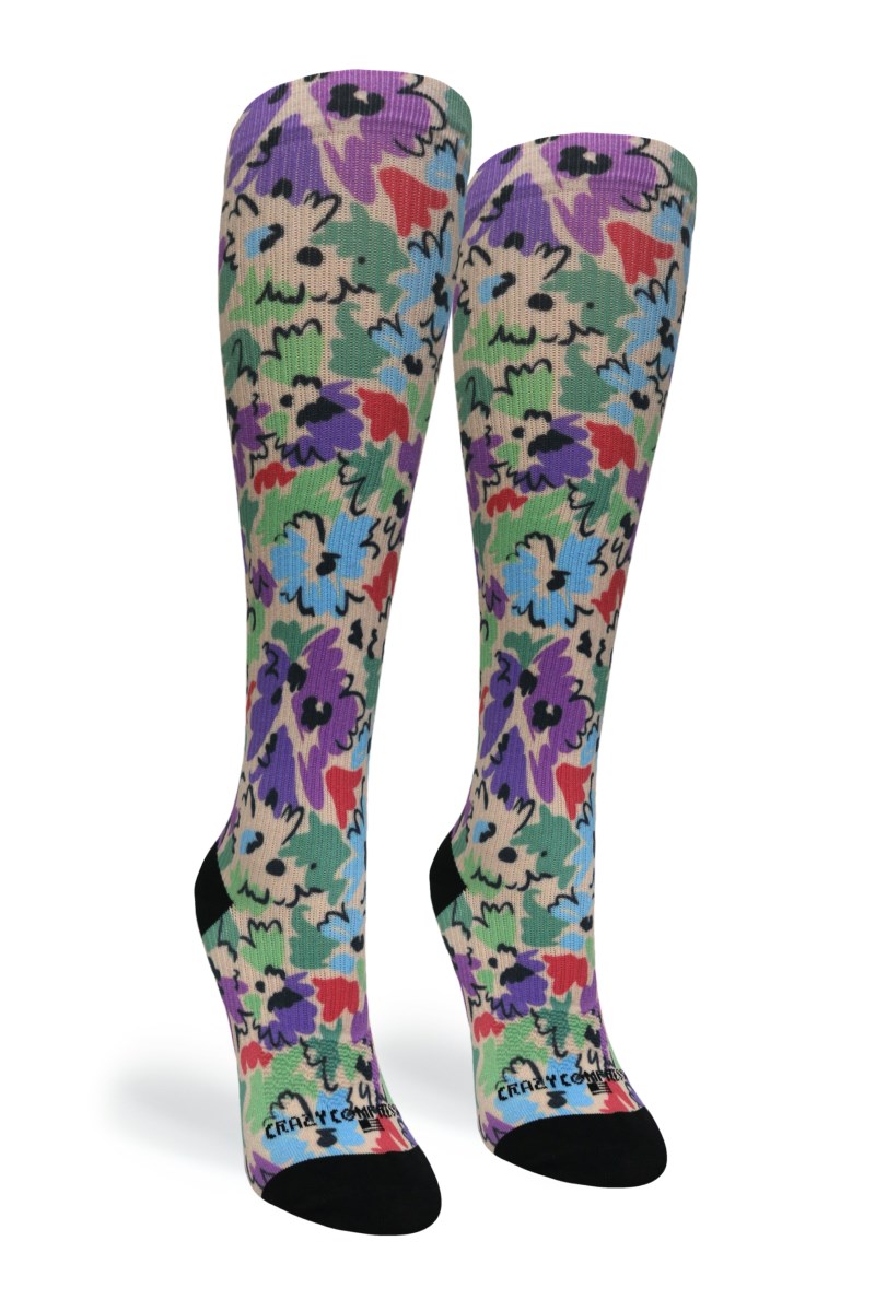 Crazy 360 Myrtle Gardens OTC Compression Socks (Standard & Extra Wide)