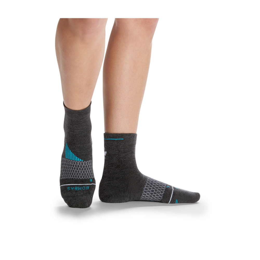 Bombas Women's Merino Wool Blend Running Quarter Sock 3-Pack