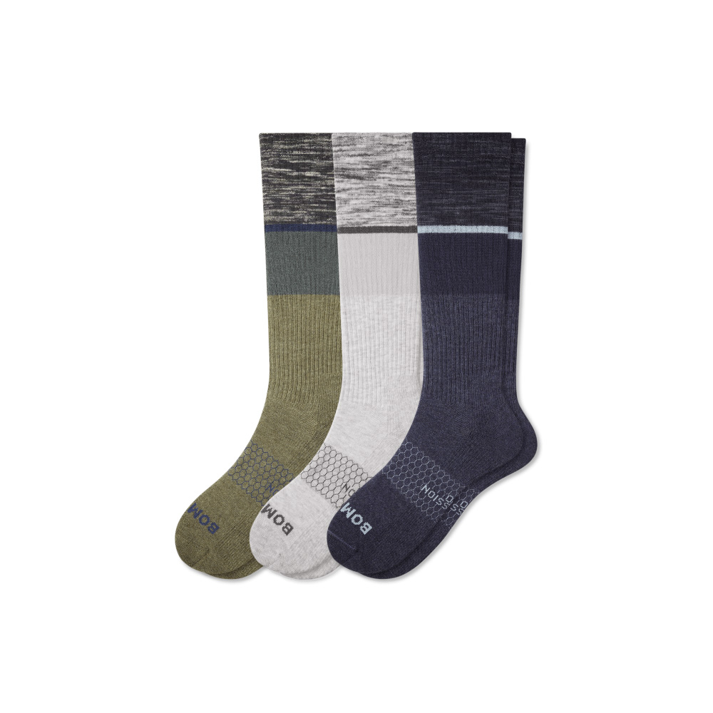 Bombas Men's Everyday Compression Sock 3-Pack (15-20mmHg)