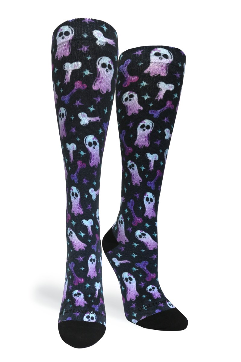 Crazy 360 Haunting Bones OTC Compression Socks (Standard & Extra Wide)