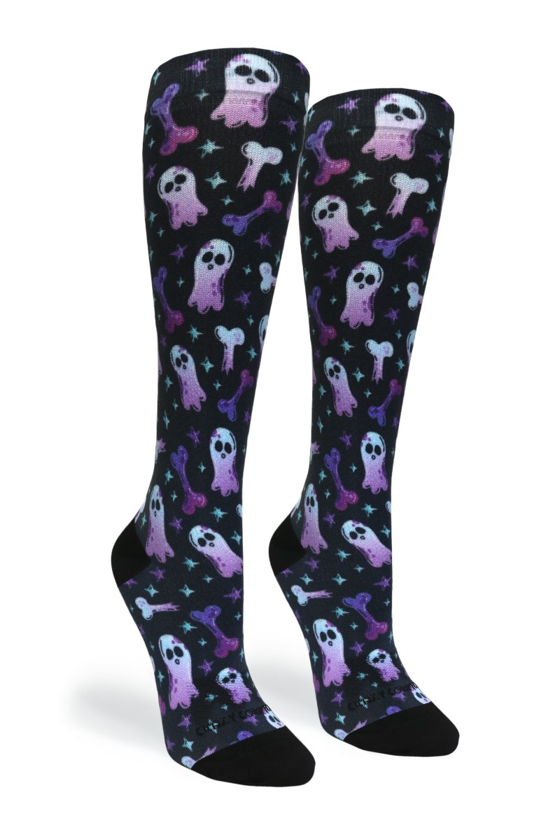 Crazy 360 Haunting Bones OTC Compression Socks (Standard & Extra Wide)
