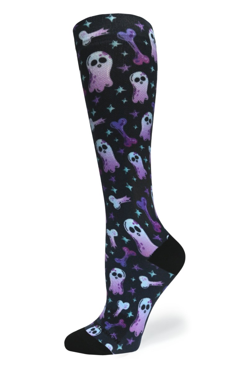 Crazy 360 Haunting Bones OTC Compression Socks (Standard & Extra Wide)