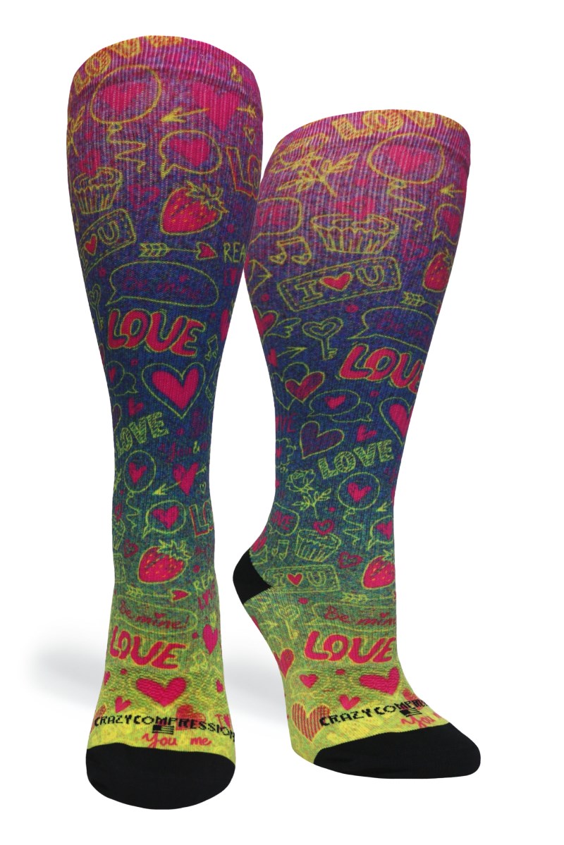 Crazy 360 Doodles (EXTRA WIDE CALF)